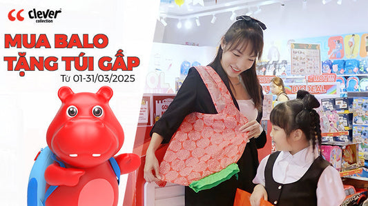 MUA BALO CHO BÉ – NHẬN NGAY TÚI GẤP GỌN SIÊU TIỆN LỢI DÀNH CHO MẸ!