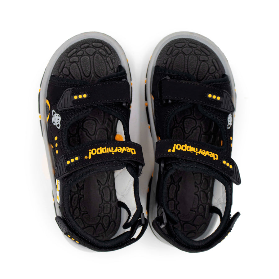 Giày Sandals Dynamic Space Adventure Đen Cam Clever Hippo SD301/BLACK