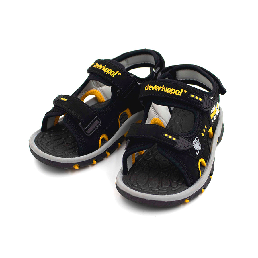 Giày Sandals Dynamic Space Adventure Đen Cam Clever Hippo SD301/BLACK