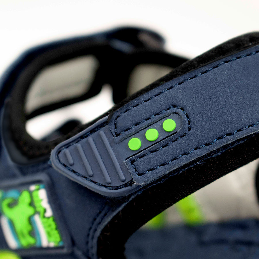 Giày Sandals Dynamic Khủng Long Siêu Đẳng Xanh Dương Clever Hippo SD301/BLUE