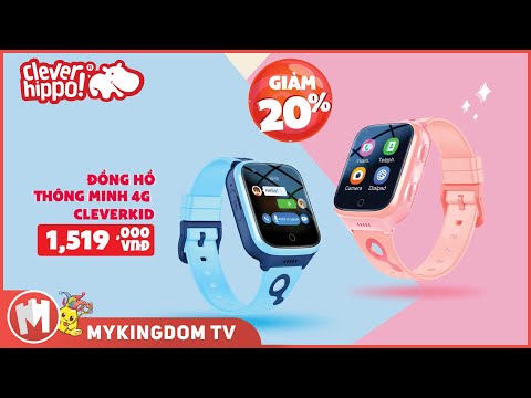Đồng hồ thông minh cho bé 4G Cleverkid Hồng dịu dàng COOLKIDS HGW933