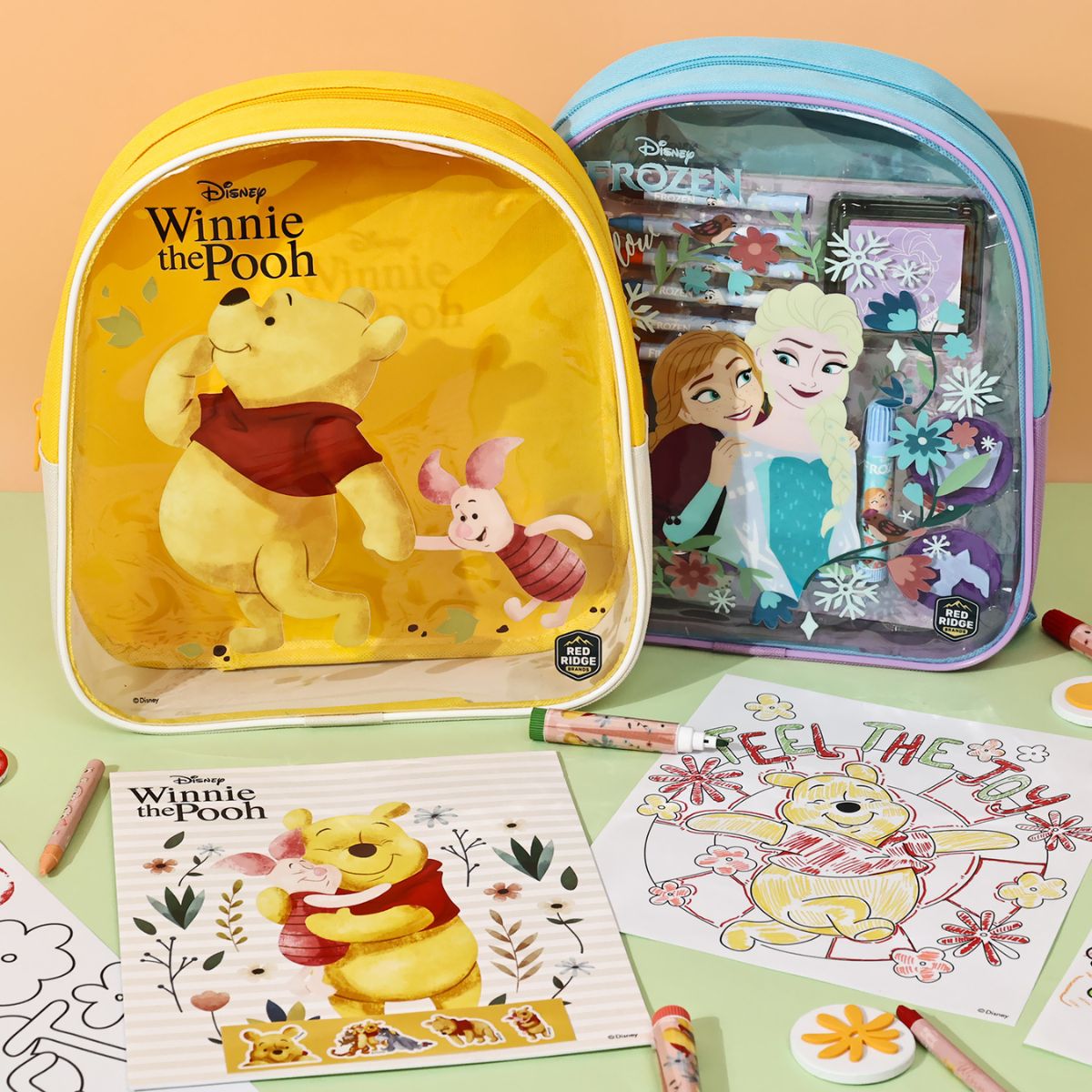 Ba Lô Đồ Chơi, Bút Màu Trang Trí Winnie The Pooh RED RIDGE 100692