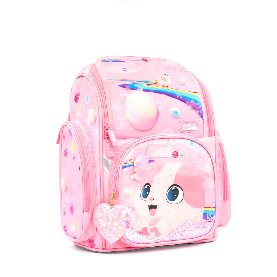 Balo Đi Học Fancy Kitty Pinky Hồng CLEVER HIPPO BK1232