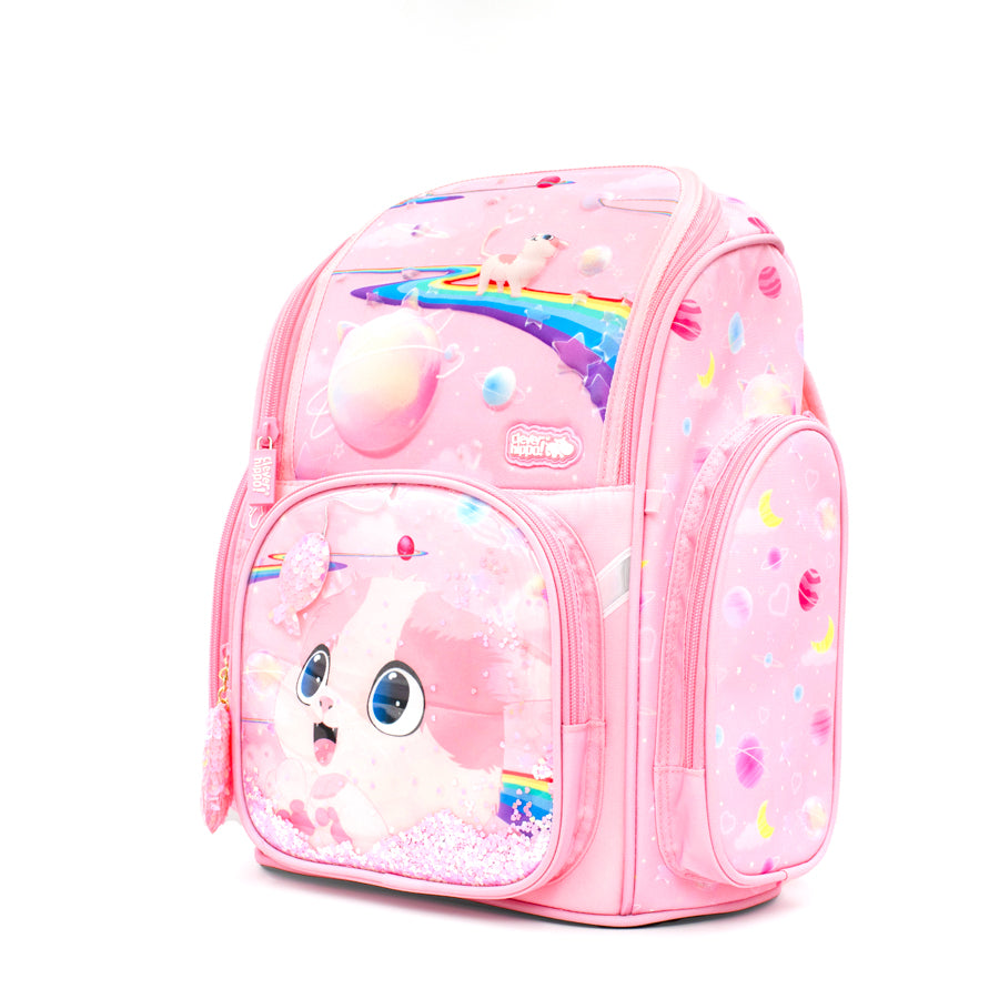 Balo Đi Học Fancy Kitty Pinky Hồng CLEVER HIPPO BK1232
