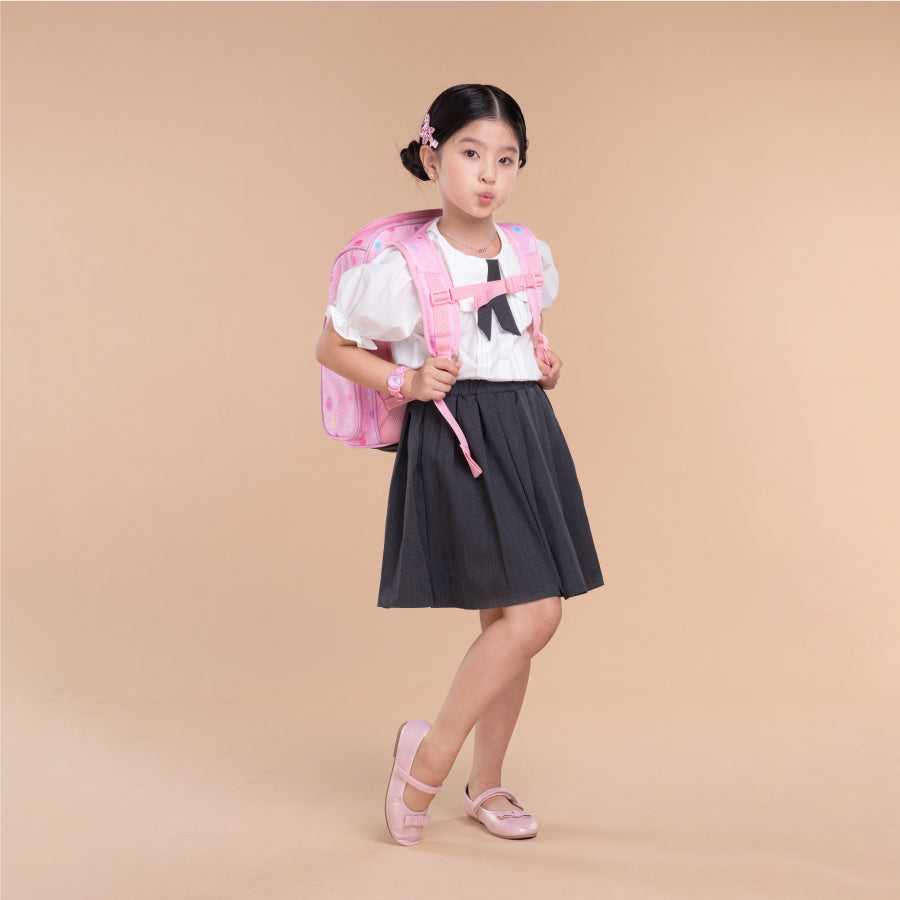 Balo Đi Học Fancy Kitty Pinky Hồng CLEVER HIPPO BK1232