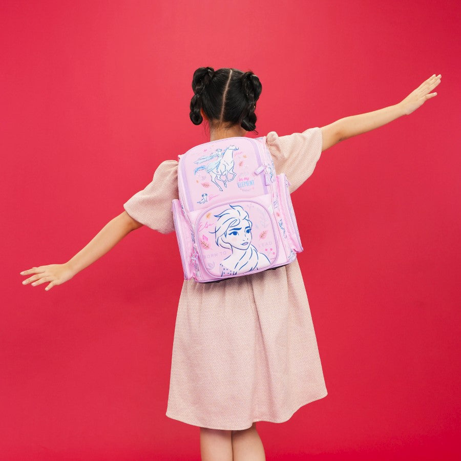 Ba Lô Fancy Nữ hoàng Elsa Hồng CLEVER HIPPO BLF1225