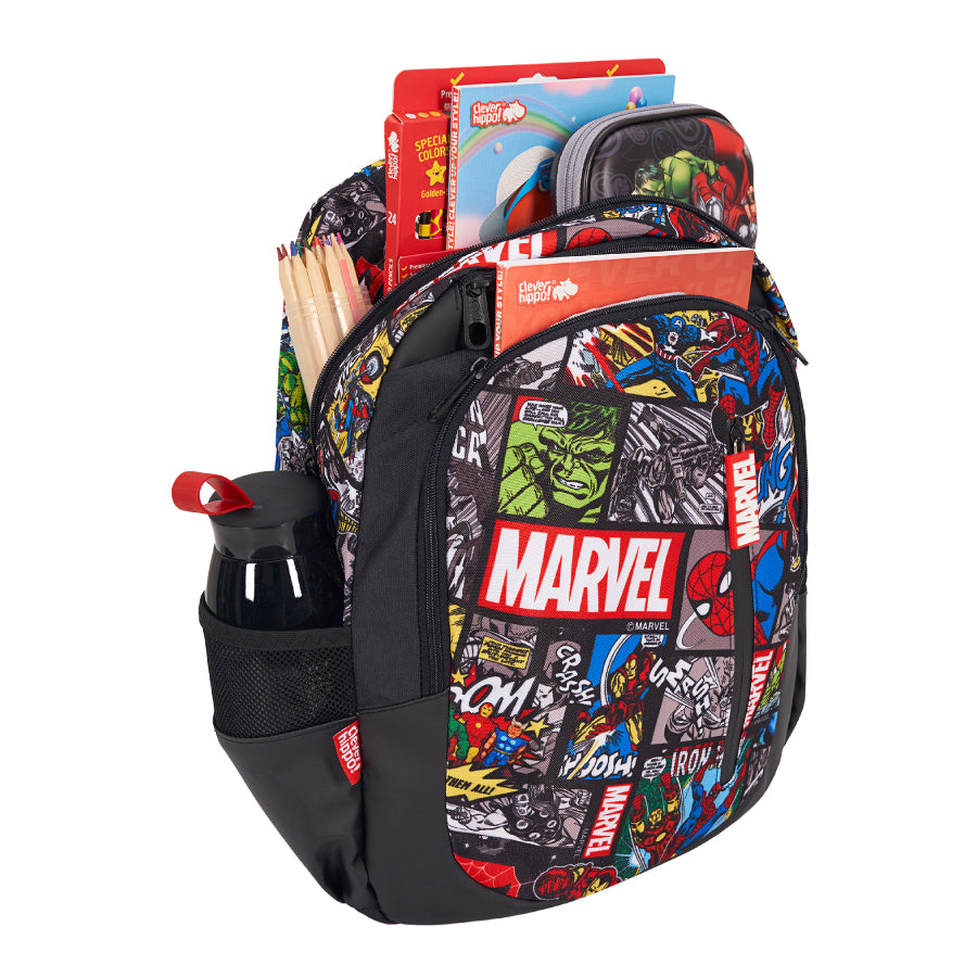 Ba Lô Zipit Siêu Anh Hùng Marvel Đen CLEVER HIPPO BLM9207