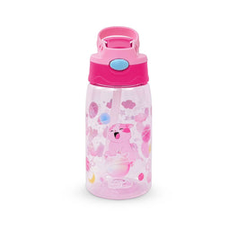 Bình Nước Nhựa Ống Hút Gập Kitty Pinky CLEVERHIPPO WB04/PINK