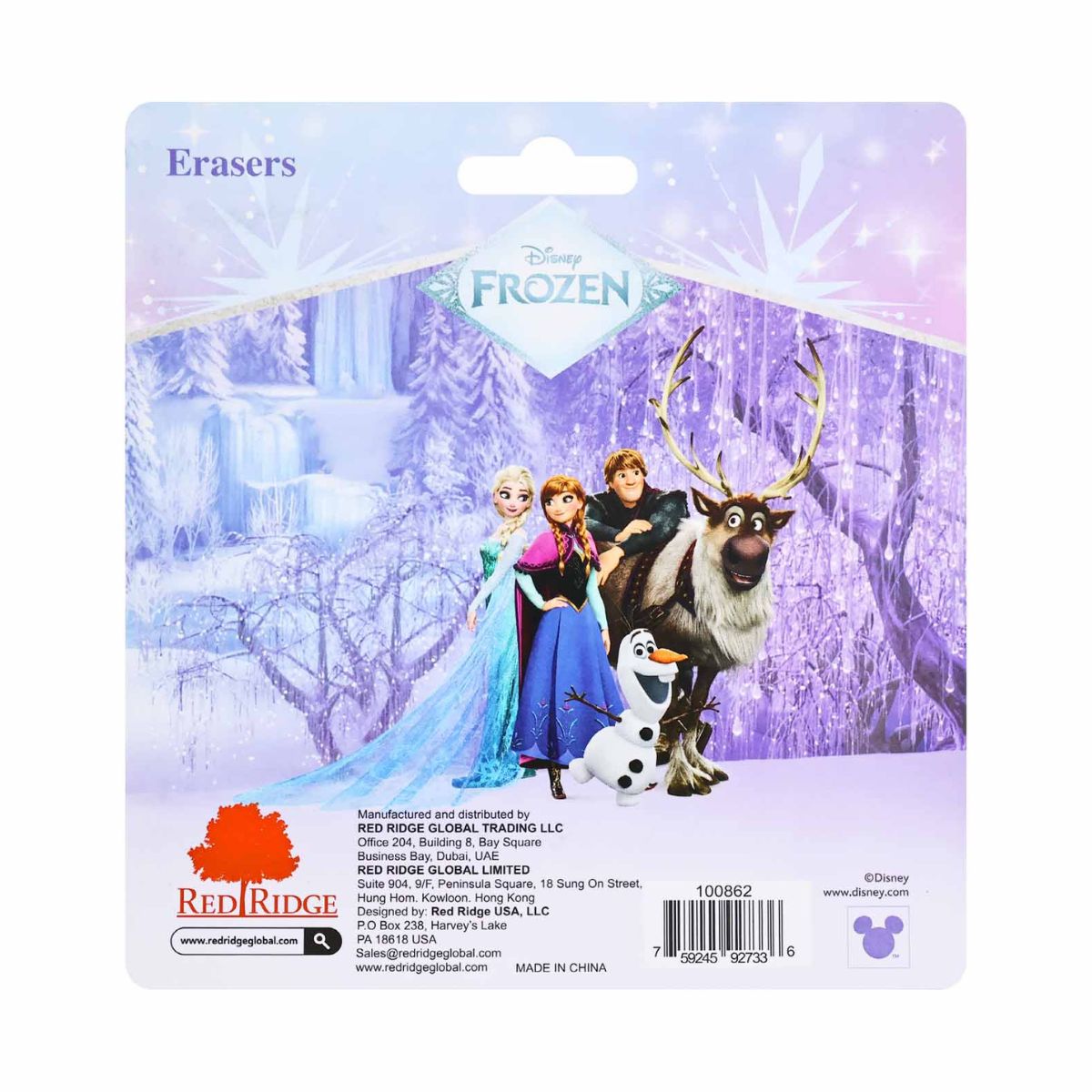 Bộ 4 Cục Gôm Disney Frozen RED RIDGE 100862