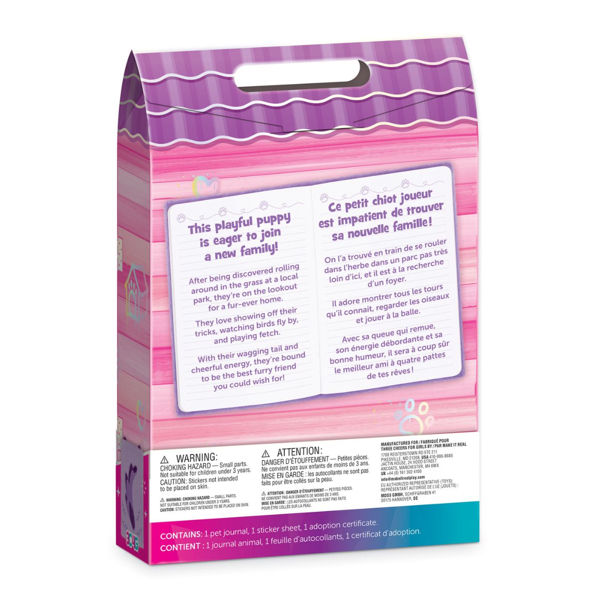 Bộ Sổ Tay Nhật Ký Critter Journals Puppy 3C4G 12097