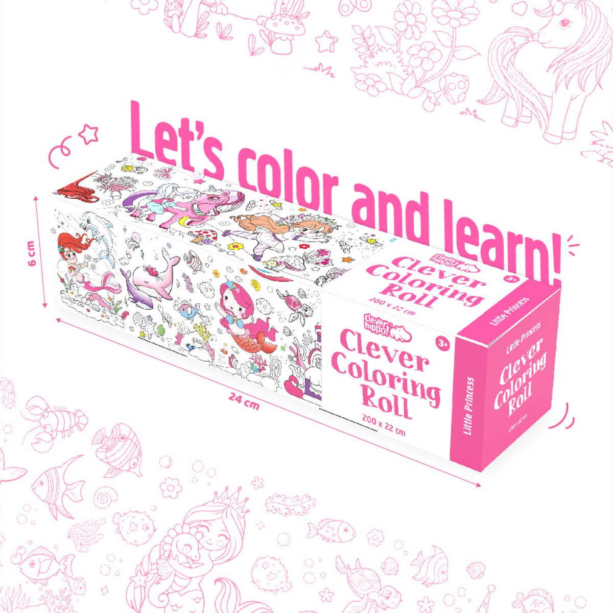 Sách Tô Màu Dạng Cuộn - Little Princess CLEVERHIPPO CR03
