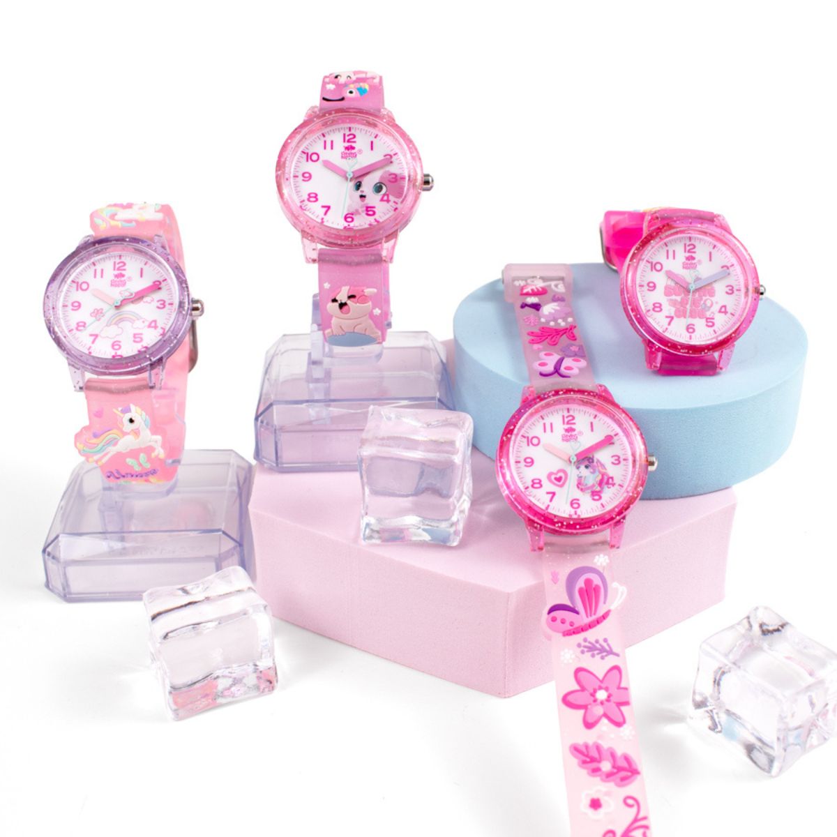 Đồng Hồ Clever Watch Kitty Pinky Jelly CLEVERHIPPO WG014/PALEPINK