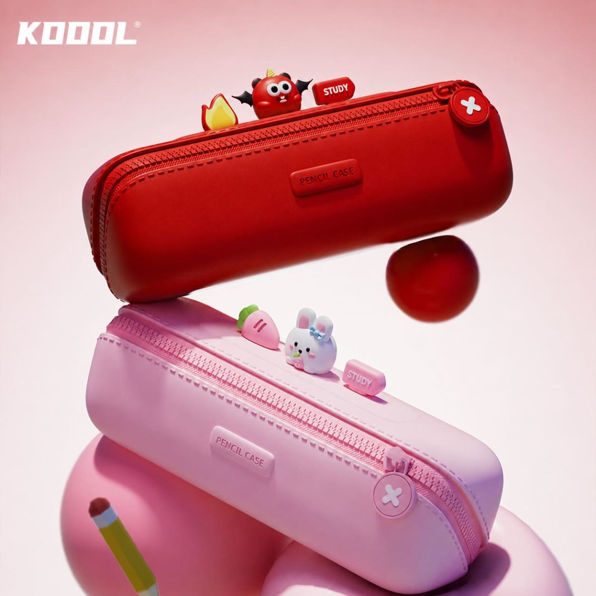 Hộp Viết Cartoon Monster Tinh Nghịch KOOOL K105/RED