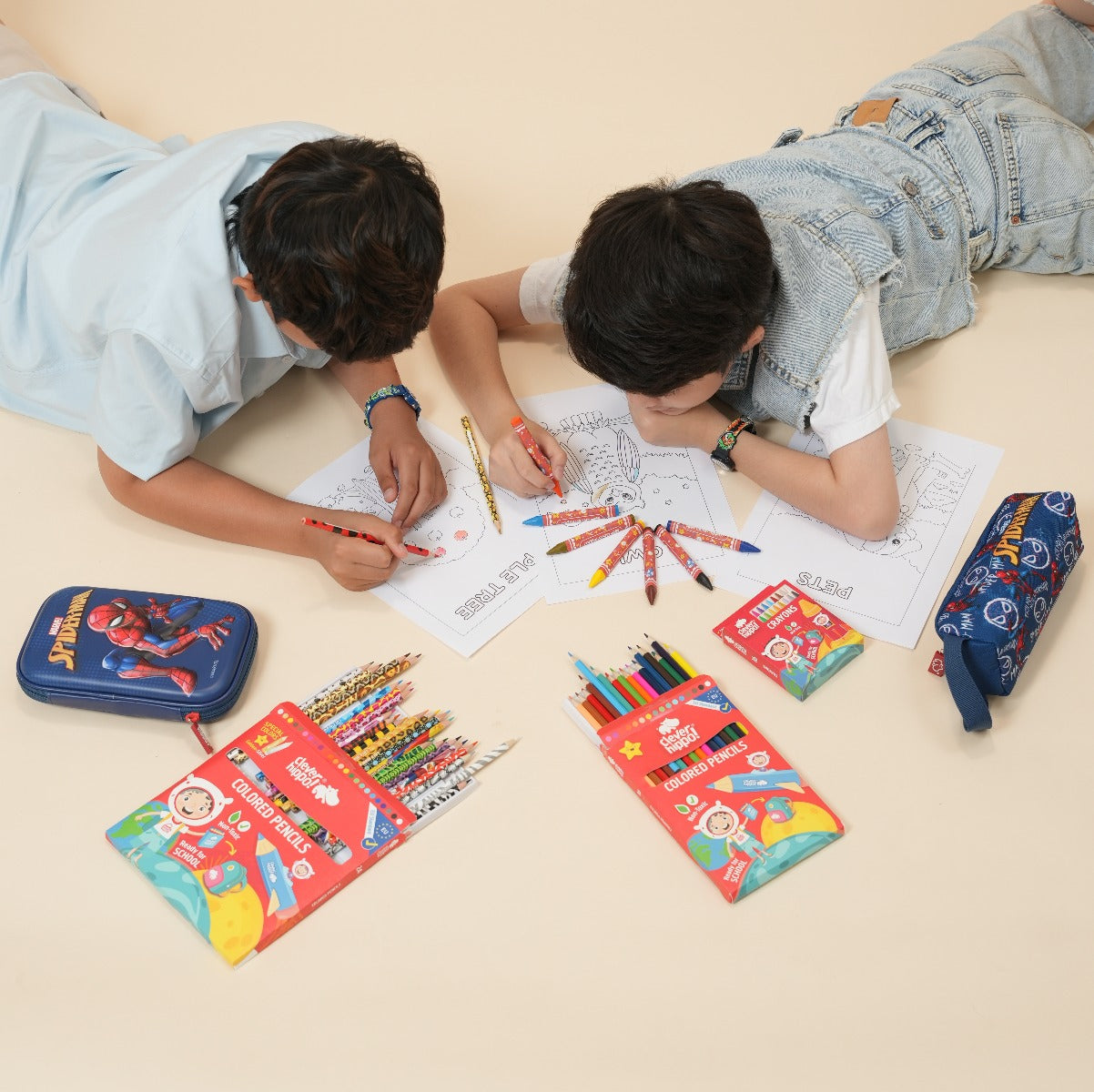 Bộ Bút Sáp Màu Colorful - 16 màu CLEVERHIPPO CRAYON1601
