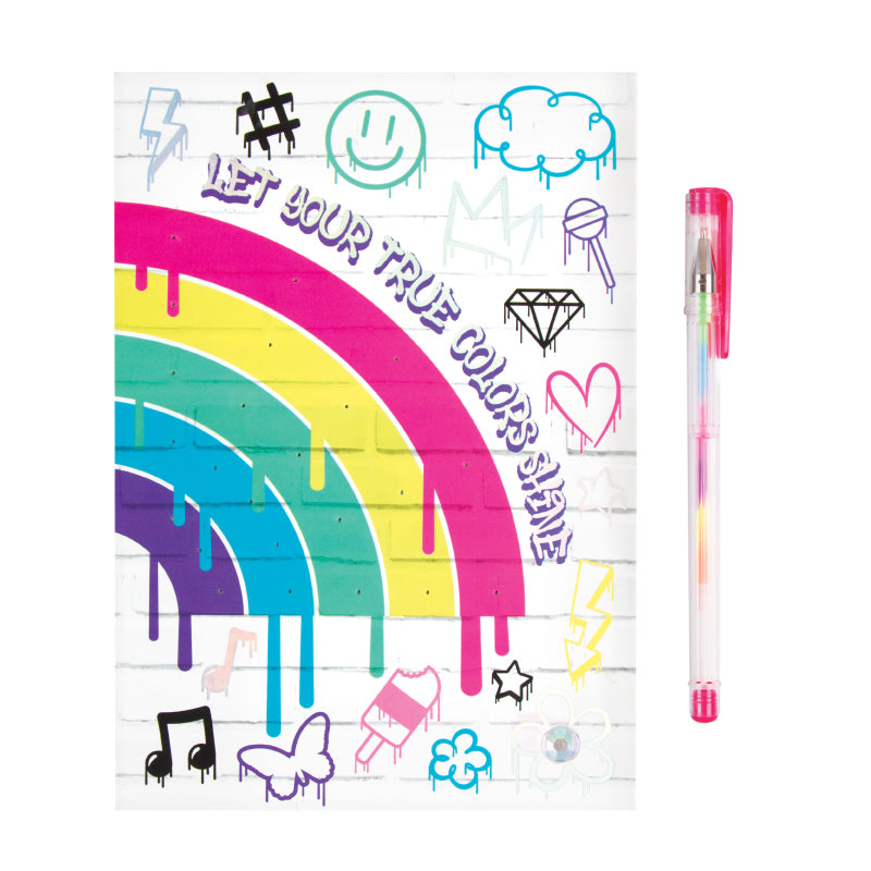 Bộ sổ bút - Graffiti Light Up Rainbow