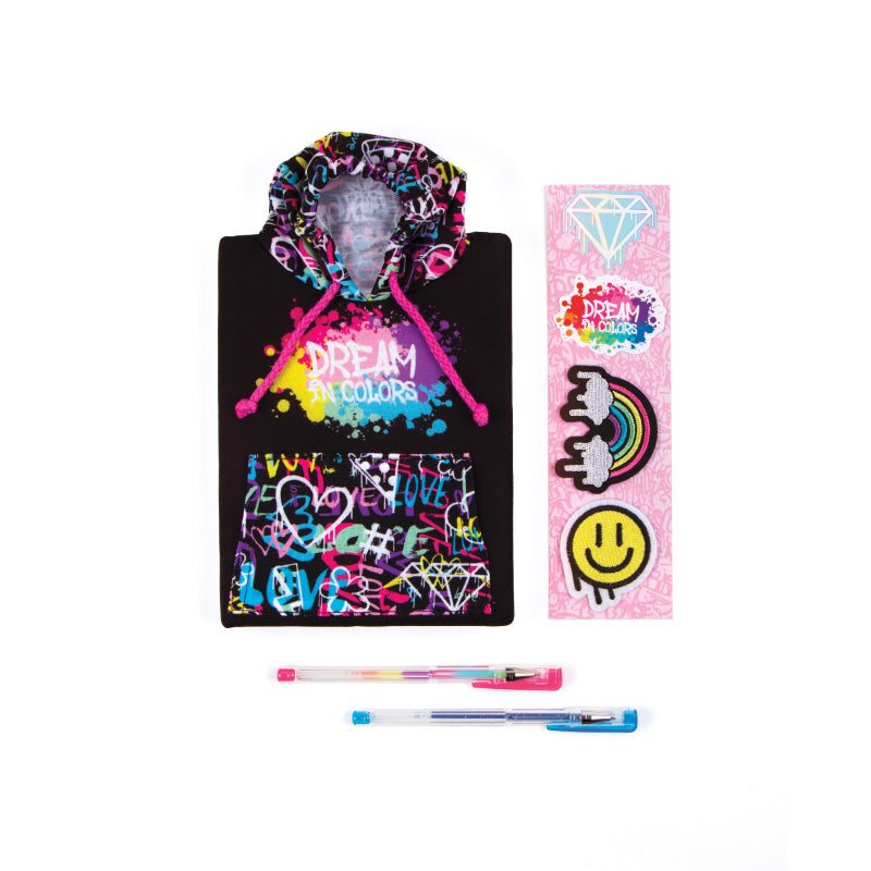 Combo sổ tay có khóa và bút gel họa tiết Graffiti