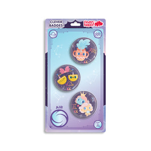 Huy hiệu Unicorn Horoscope - Air CLEVERHIPPO BADGE02