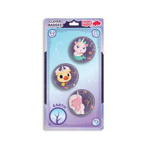 Huy hiệu Unicorn Horoscope - Earth CLEVERHIPPO BADGE03