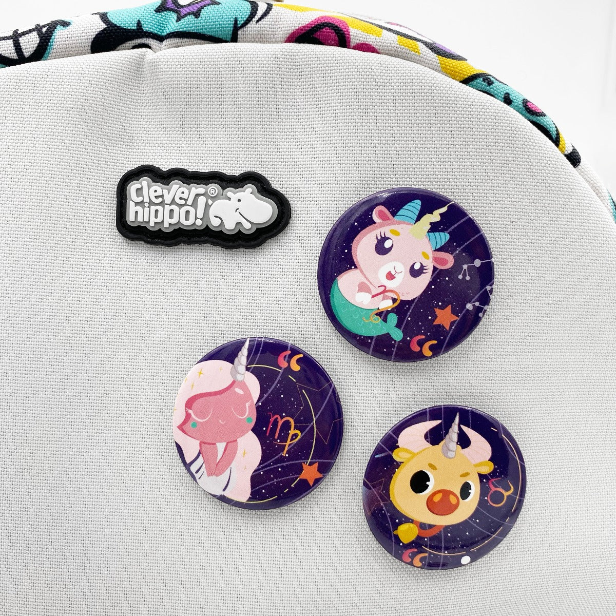 Huy hiệu Unicorn Horoscope - Earth CLEVERHIPPO BADGE03