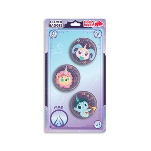 Huy hiệu Unicorn Horoscope - Fire CLEVERHIPPO BADGE04