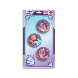 Huy hiệu Unicorn Horoscope - Water CLEVERHIPPO BADGE05