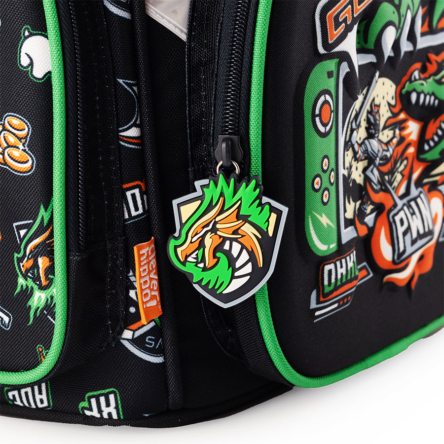 Balo Đi Học Fancy Dragon Gaming Đen CLEVER HIPPO BG1219