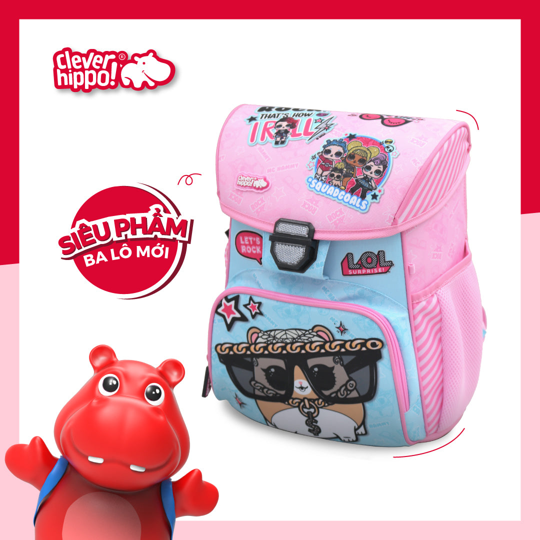 Balo Đi Học Classy - L.O.L Surprise Glee Club Hồng CLEVER HIPPO BL1212