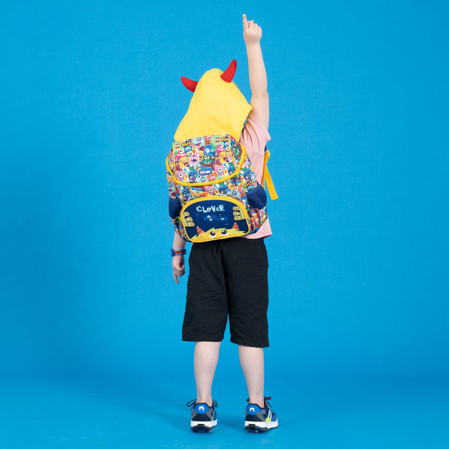 Ba lô Hoodie - Clever Monster Vàng CLEVERHIPPO BM3105