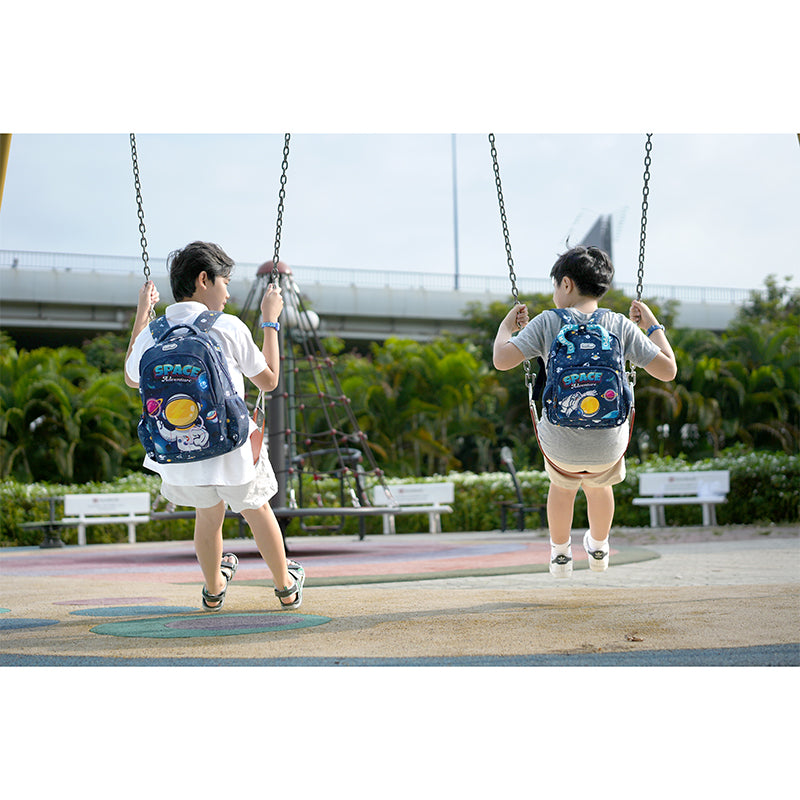 Balo Đi Học, Đi Chơi Easy Go Space Adventure Xanh CLEVER HIPPO BS0114