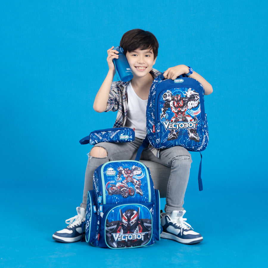 Ba lô Easy Go - Siêu Robo Vectobot Xanh dương CLEVERHIPPO BV0112