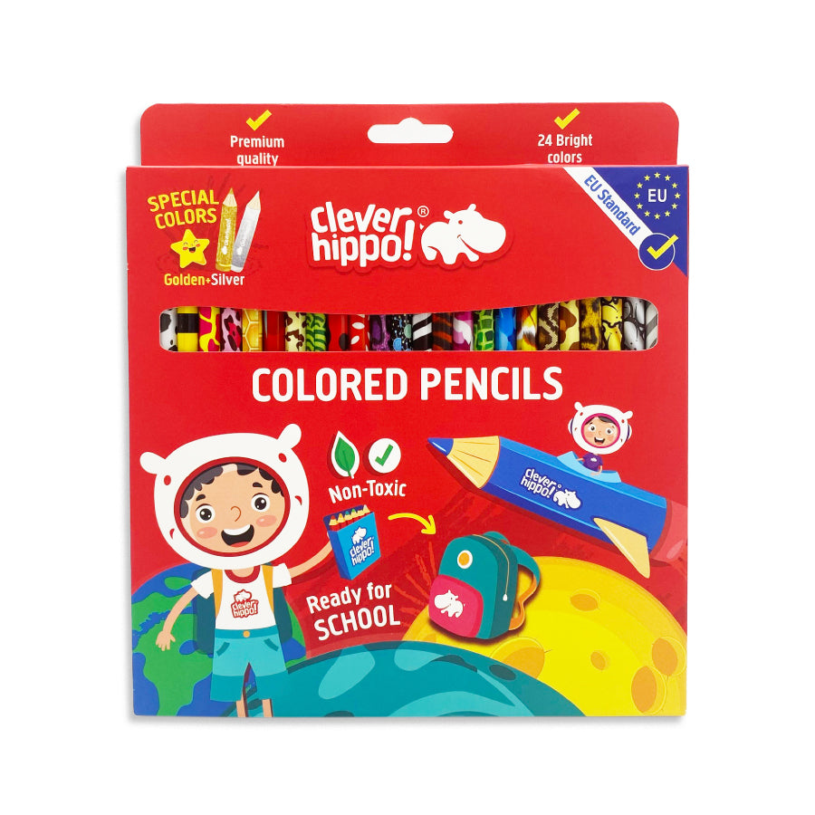 Bộ Bút Chì Màu Tropical Jungle - 24 màu CLEVERHIPPO COPEN2401