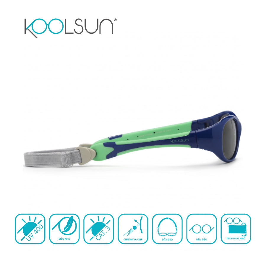 Kính mát gọng dẻo Navy Green