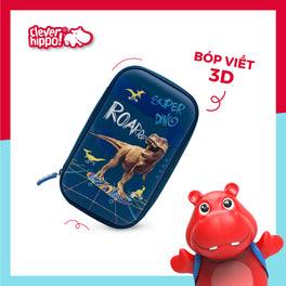 Hộp Bút 3D - Biệt Đội Khủng Long CLEVER HIPPO HD1108