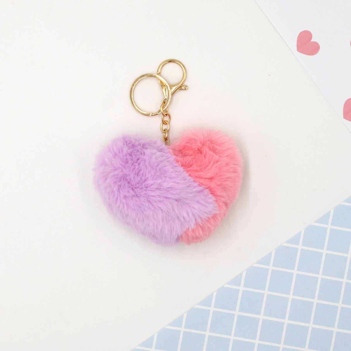Móc khóa Pom Pom - Sweet Hearts