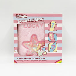 Bộ đồ dùng văn phòng phẩm - Sparkle Star Hồng CLEVERHIPPO NB1101