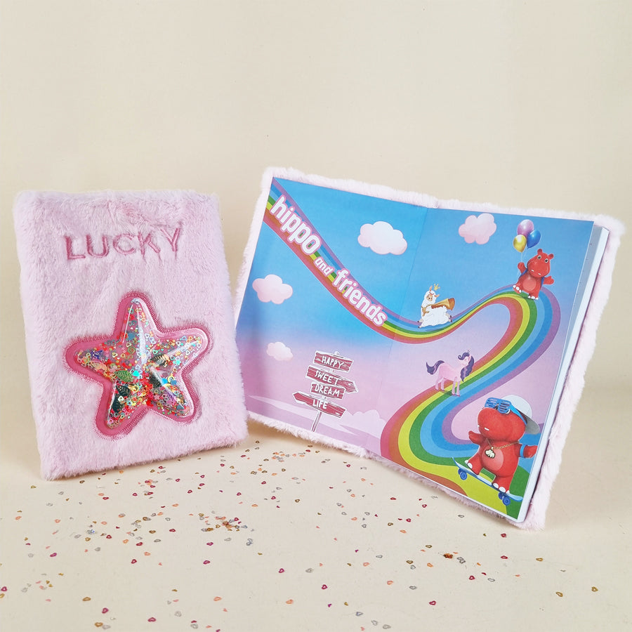 Bộ đồ dùng văn phòng phẩm - Sparkle Star Hồng CLEVERHIPPO NB1101