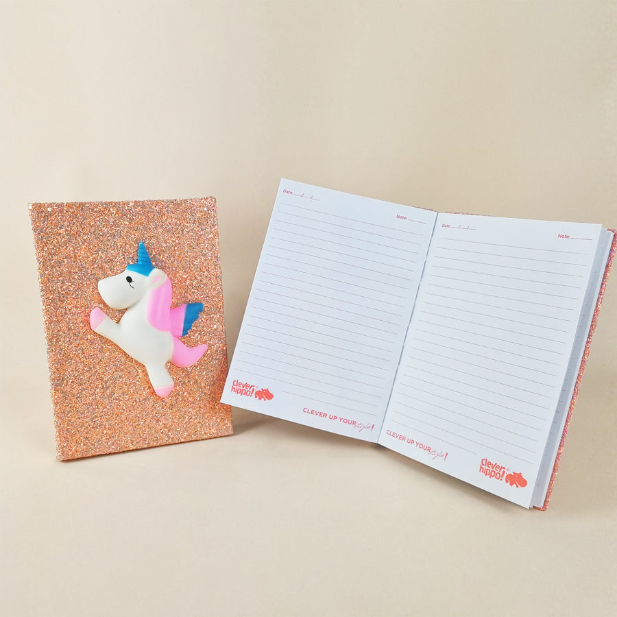 Bộ đồ dùng văn phòng phẩm - Glittery Unicorn Hồng