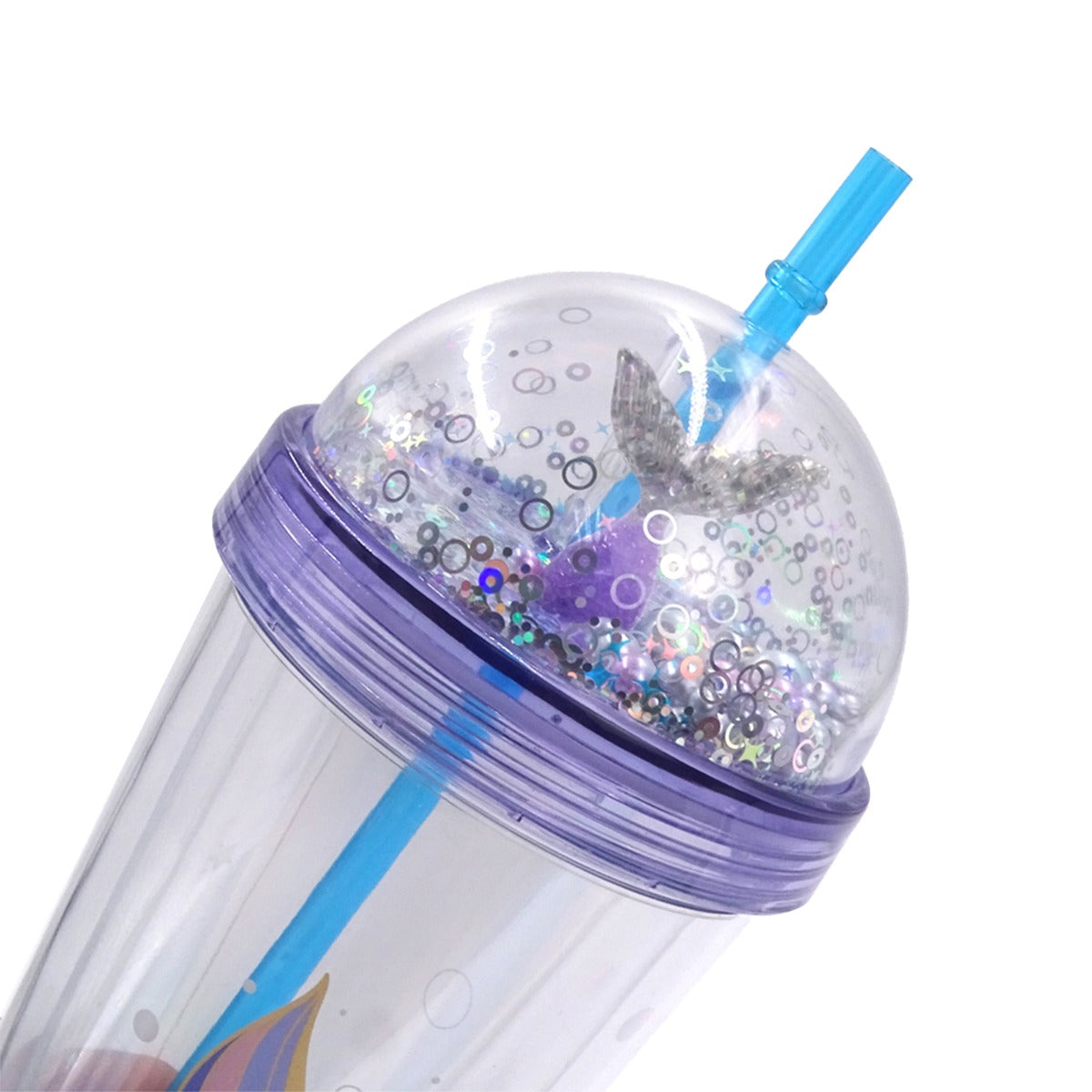 Clever Cup - Ly nhựa Little Mermaid Tím