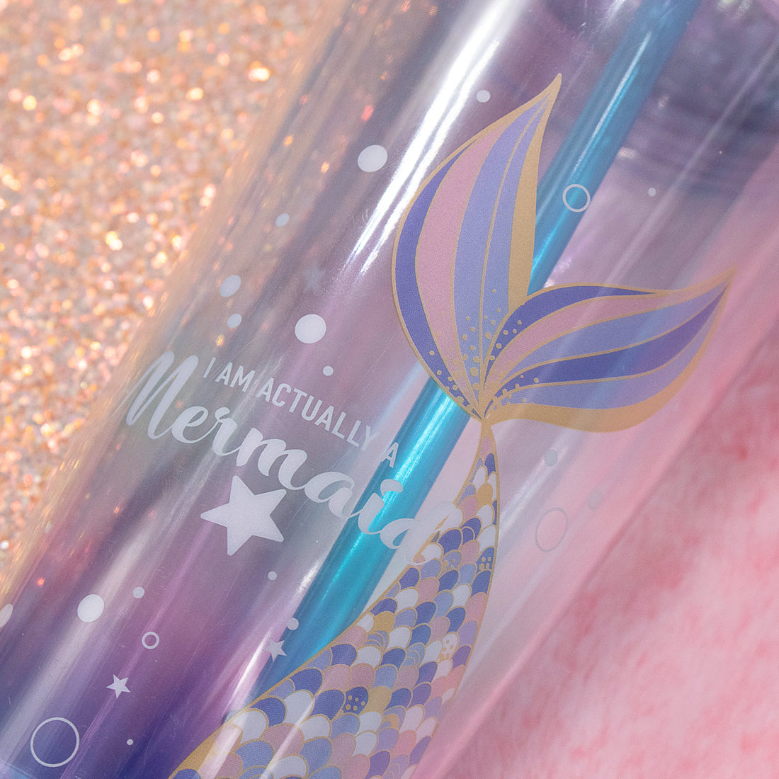 Clever Cup - Ly nhựa Little Mermaid Tím