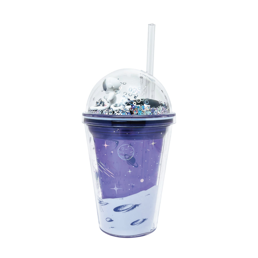 Ly nhựa Clever Cup Astronaut Galaxy Tím CLEVERHIPPO PCUP05