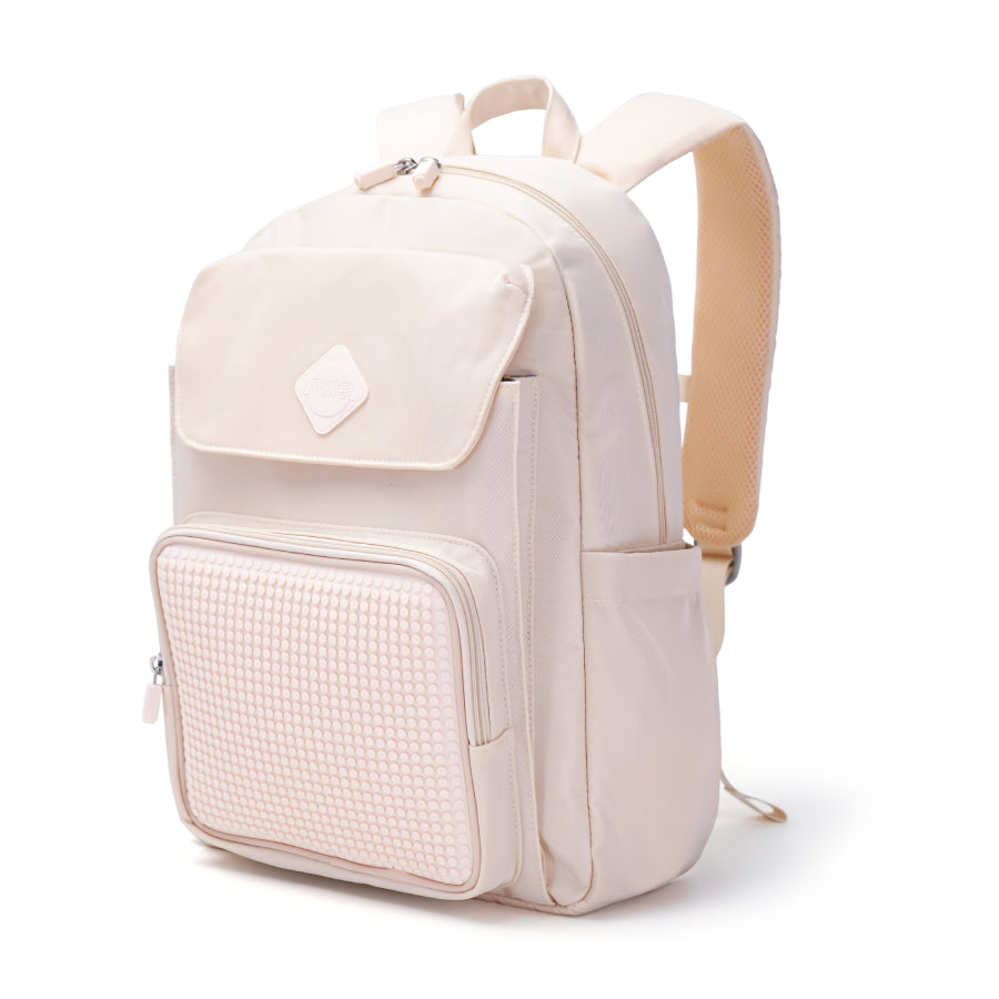 Balo Đi Học, Đi Chơi Influencers Trắng Ivory UPIXEL U21-002