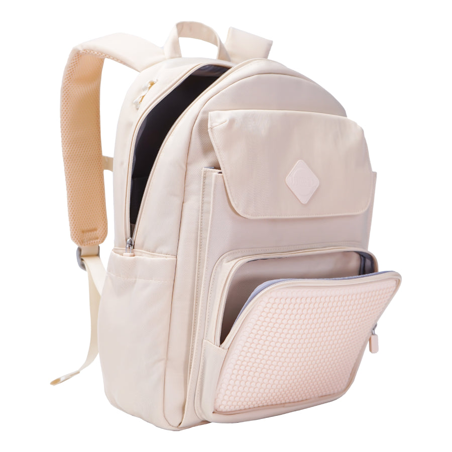 Balo Đi Học, Đi Chơi Influencers Trắng Ivory UPIXEL U21-002