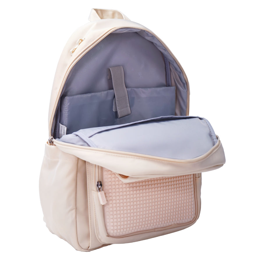 Balo Đi Học, Đi Chơi Influencers Trắng Ivory UPIXEL U21-002