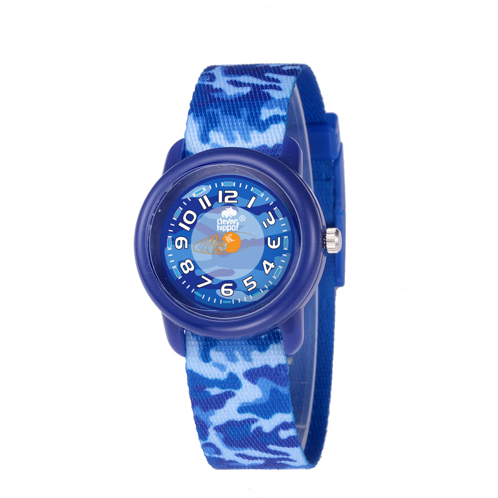 Đồng hồ Clever Watch - Camo Xanh Biển CLEVERHIPPO WB008