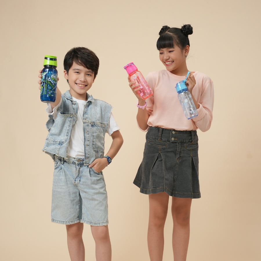Bình nước nhựa Rainbow Unicorn CLEVERHIPPO WB01