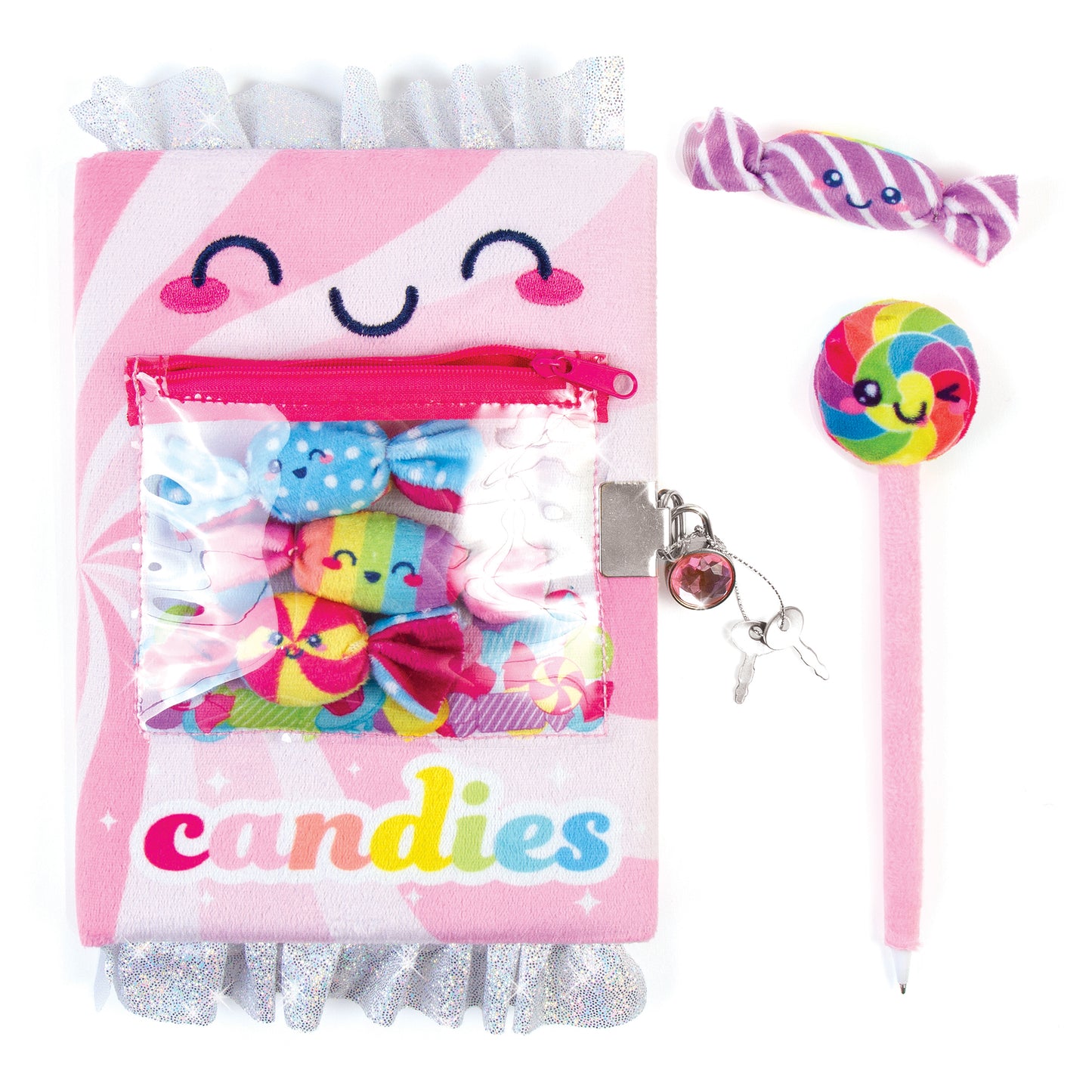 Bộ Sổ Khóa Và Bút Candy Plush Pocket 3C4G 12053