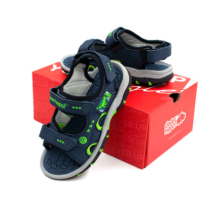 Giày Sandals Dynamic Khủng Long Siêu Đẳng  Xanh Dương S32