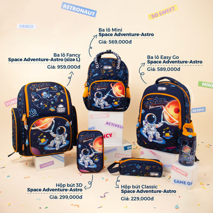 Ba Lô Đi Học, Đi Chơi Easy Go Space Adventure - Astro CLEVERHIPPO BS0126