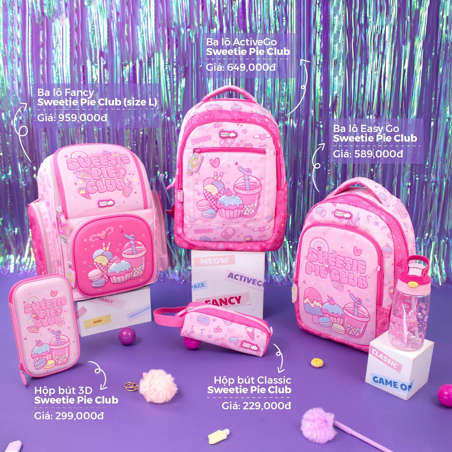 Ba Lô Đi Học, Đi Chơi Sweetie Pie Club CLEVER HIPPO BS0127 – Clever ...