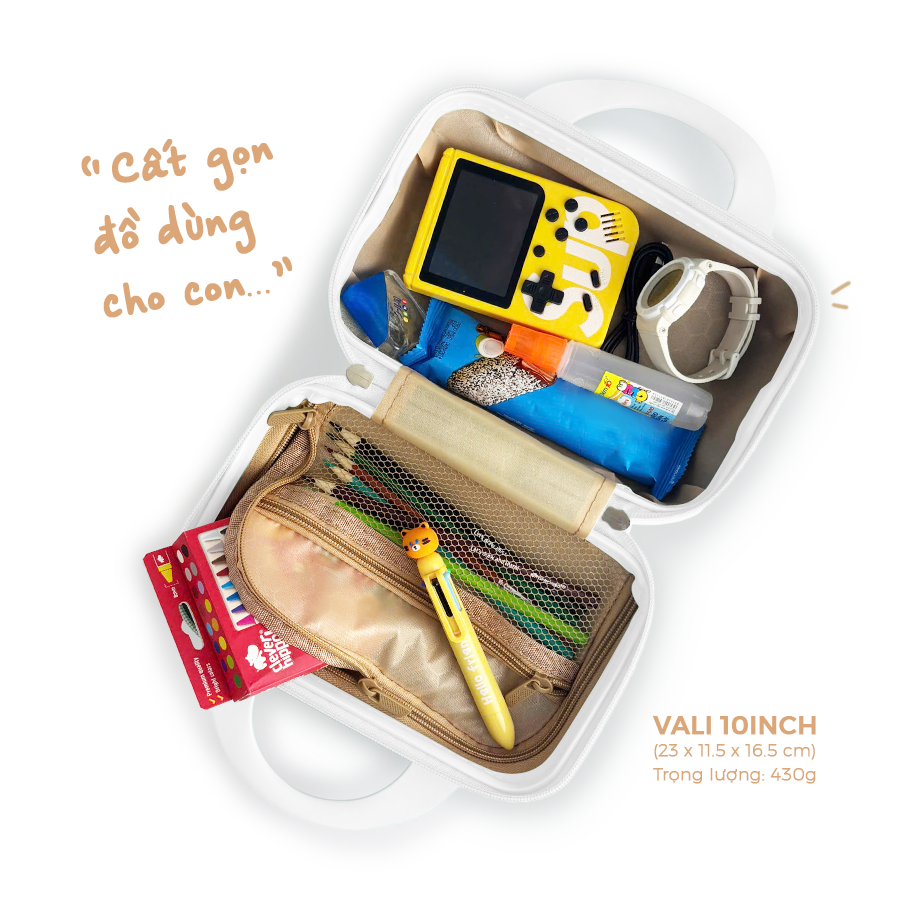 Vali Mini 10 Inch Màu Trắng CC CCSC10/WHITE